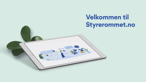Illustrasjon av styrerommet på et nettbrett 