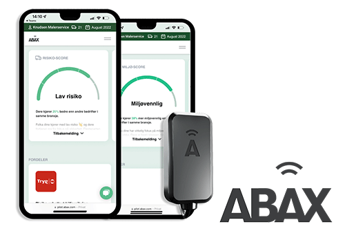 Abax app på mobil