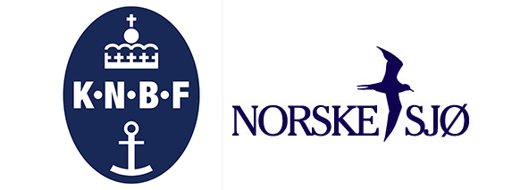 Logoene til KNBF og Norske Sjø