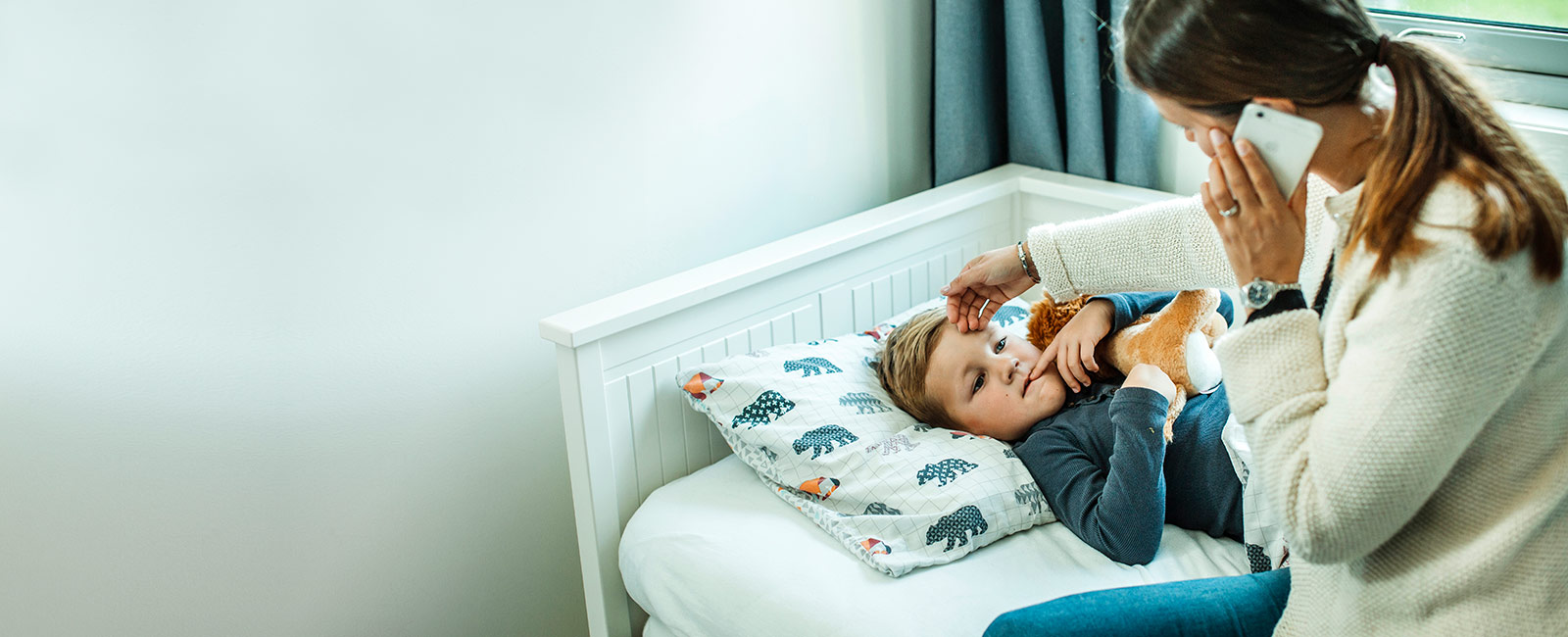 Mor bekymret for sykt barn